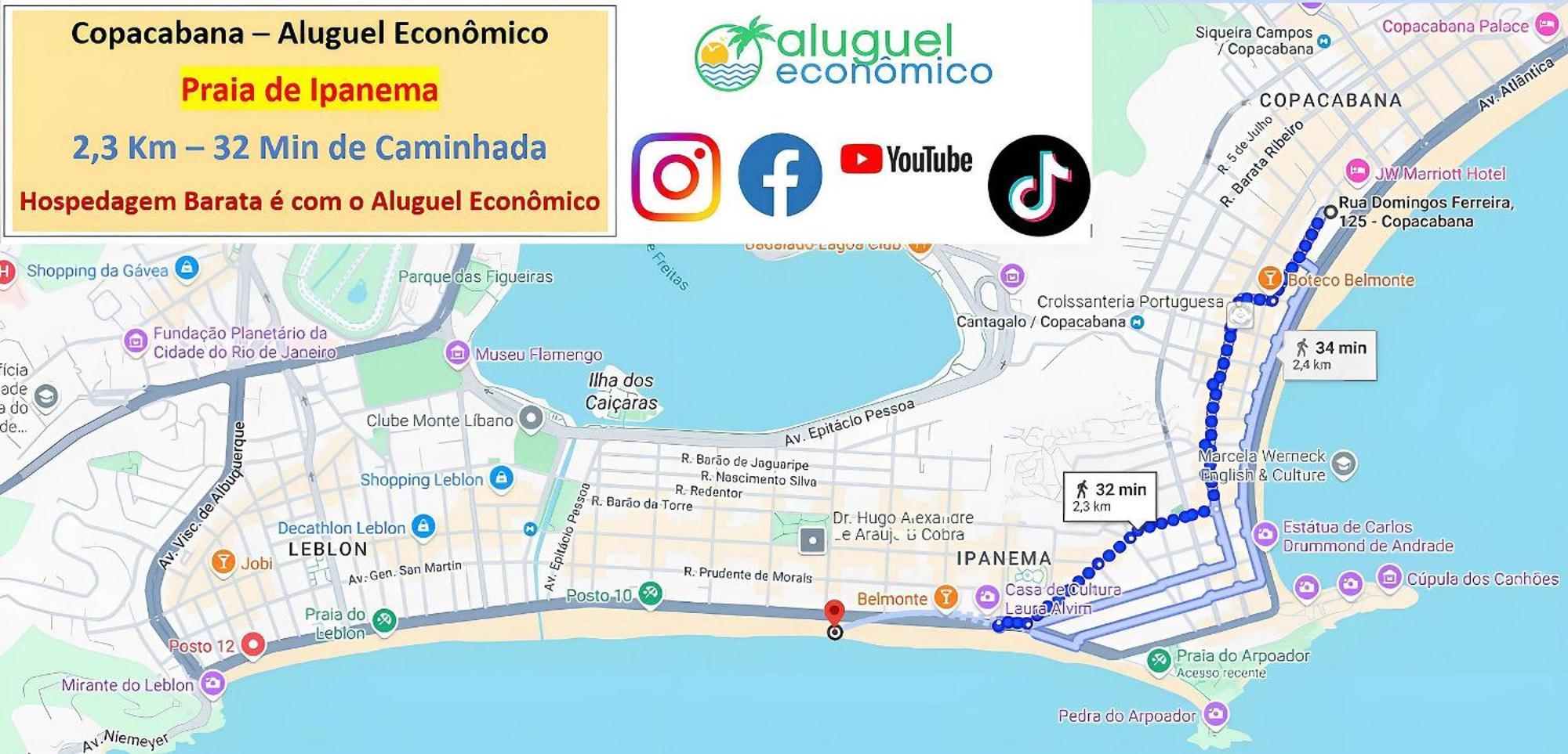 Copacabana - Apto 1122 - Aluguel Economico Apartamento Río de Janeiro