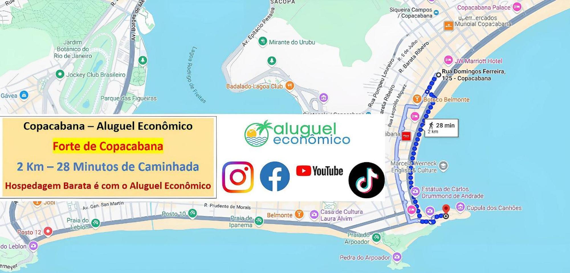 Apartamento Copacabana - Apto 1122 - Aluguel Economico *