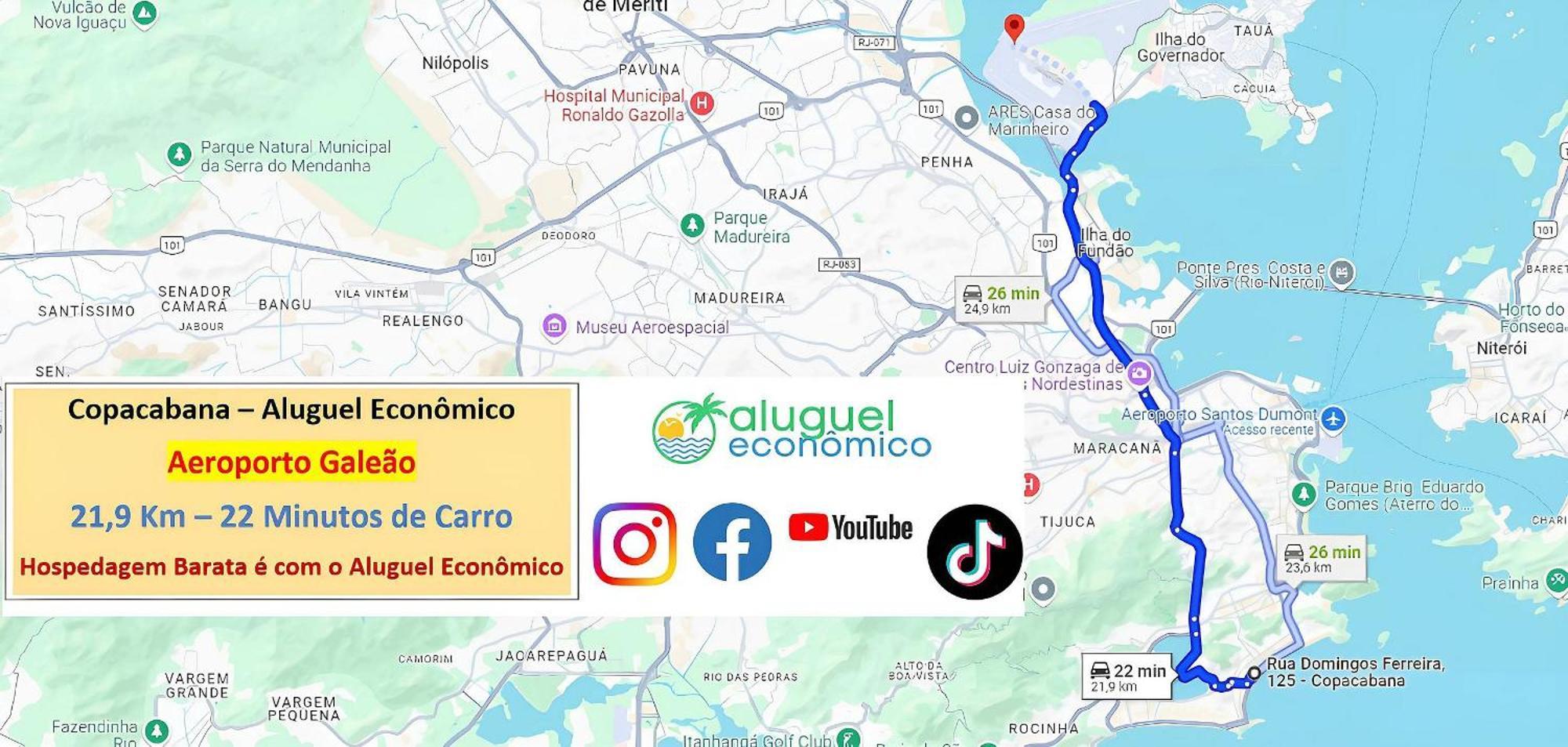 Copacabana - Apto 1122 - Aluguel Economico Apartamento Río de Janeiro