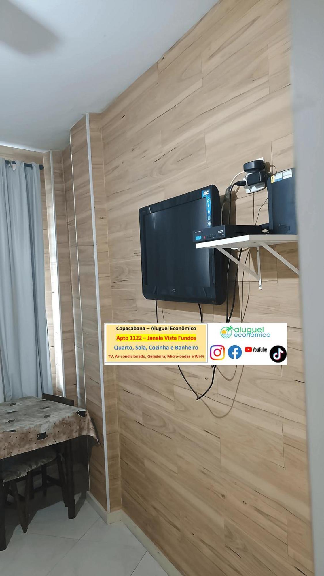 Apartamento Copacabana - Apto 1122 - Aluguel Economico Río de Janeiro
