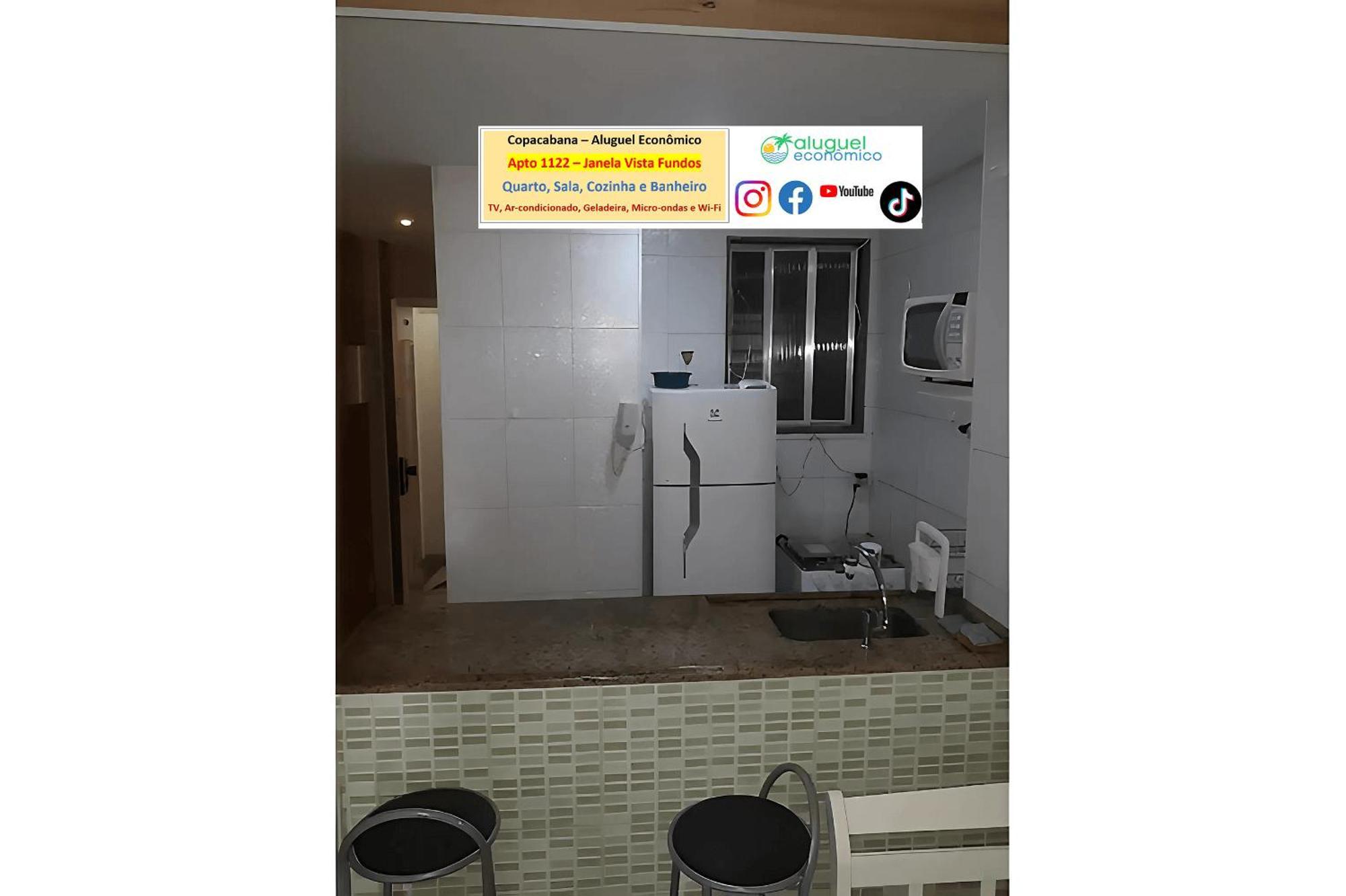 Copacabana - Apto 1122 - Aluguel Economico Apartamento Río de Janeiro