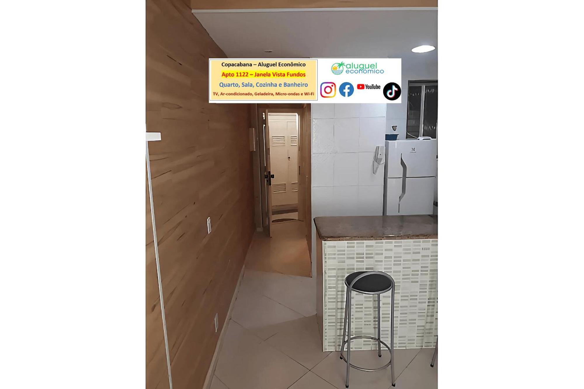 Copacabana - Apto 1122 - Aluguel Economico Apartamento Río de Janeiro